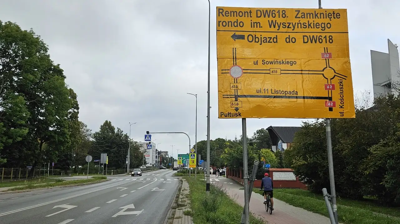 Remont drogi w centrum Wyszkowa. Co z objazdami i przystankami?