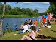 Powitanie lata i wianki nad Narwią