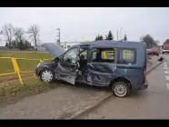 Wola Mystkowska. Zderzenie osobówek