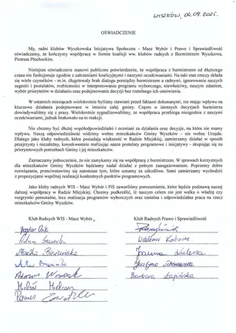 "Współpraca nie funkcjonuje zgodnie z założeniami koalicyjnymi i oczekiwaniami". Radni ogłaszają koniec koalicji z burmistrzem 