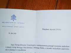 Papież Franciszek napisał do wyszkowskiego ośrodka