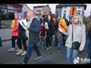 "Bądźcie z nami, z nauczycielami!". Marsz poparcia nauczycieli w Wyszkowie (video)