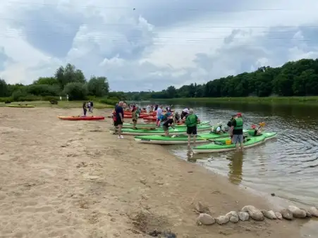 Flis JP2 wyruszył z wyszkowskiej plaży