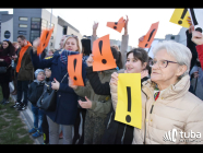 "Bądźcie z nami, z nauczycielami!". Marsz poparcia nauczycieli w Wyszkowie (video)