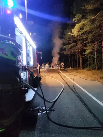 Jaguar stanął w płomieniach