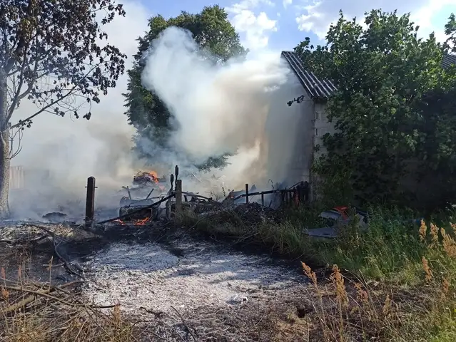 Stodoła uratowana przed pożarem