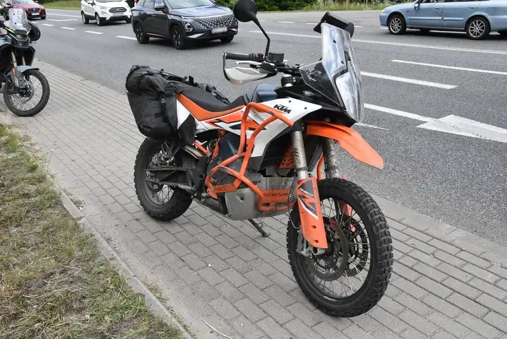 Nie ustąpił motocykliście