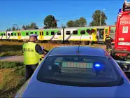 Wypadek na przejeździe kolejowym w Leszczydole-Nowinach